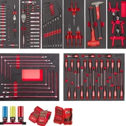 Milwaukee 4932499474 172-delige Gereedschapset in master foam inlays - Automotive/Transport - voor gereedschapswagen 78cm