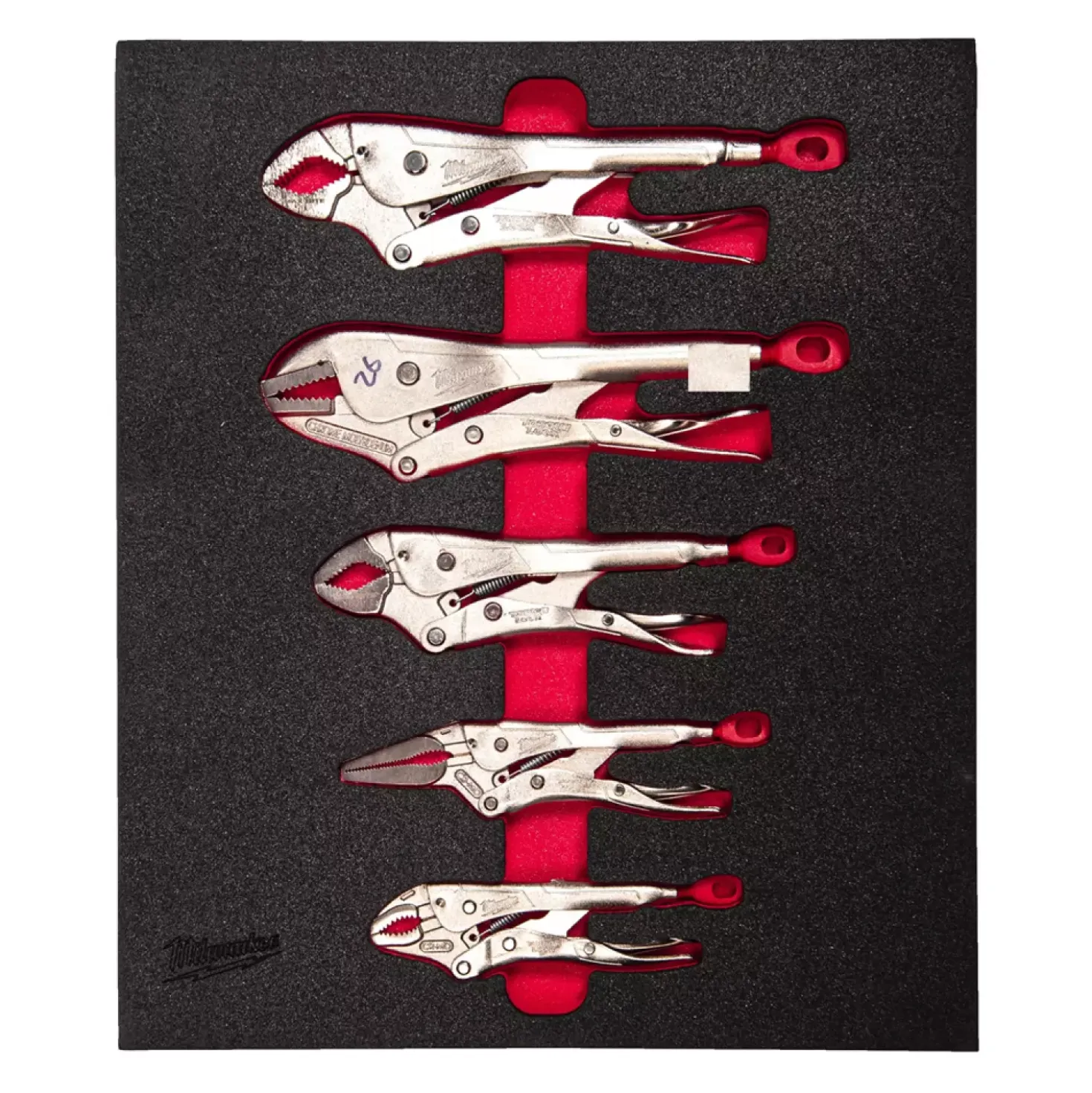 Milwaukee 4932493634 5-delige Griptangenset in foam inlay