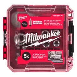 Milwaukee 4932499470 25-delige Ratel- en doppenset - in PACKOUT Ready Box - 1/4