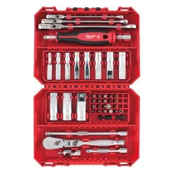Milwaukee 4932498382 42-delige Ratel- en doppenset in cassette - 1/4"