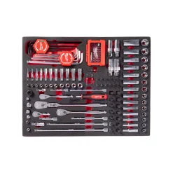 Milwaukee 4932500756 153-delige Ratel- en doppenset - in foam inlay - 1/4" + 3/8"