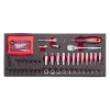 Milwaukee 4932499293 76-delige Ratel- en doppenset - in foam inlay - 1/4"