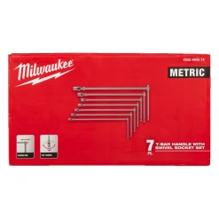 Milwaukee 4932492674 7-delige T-dopsleutelset incl. cardangewricht - 8-19mm