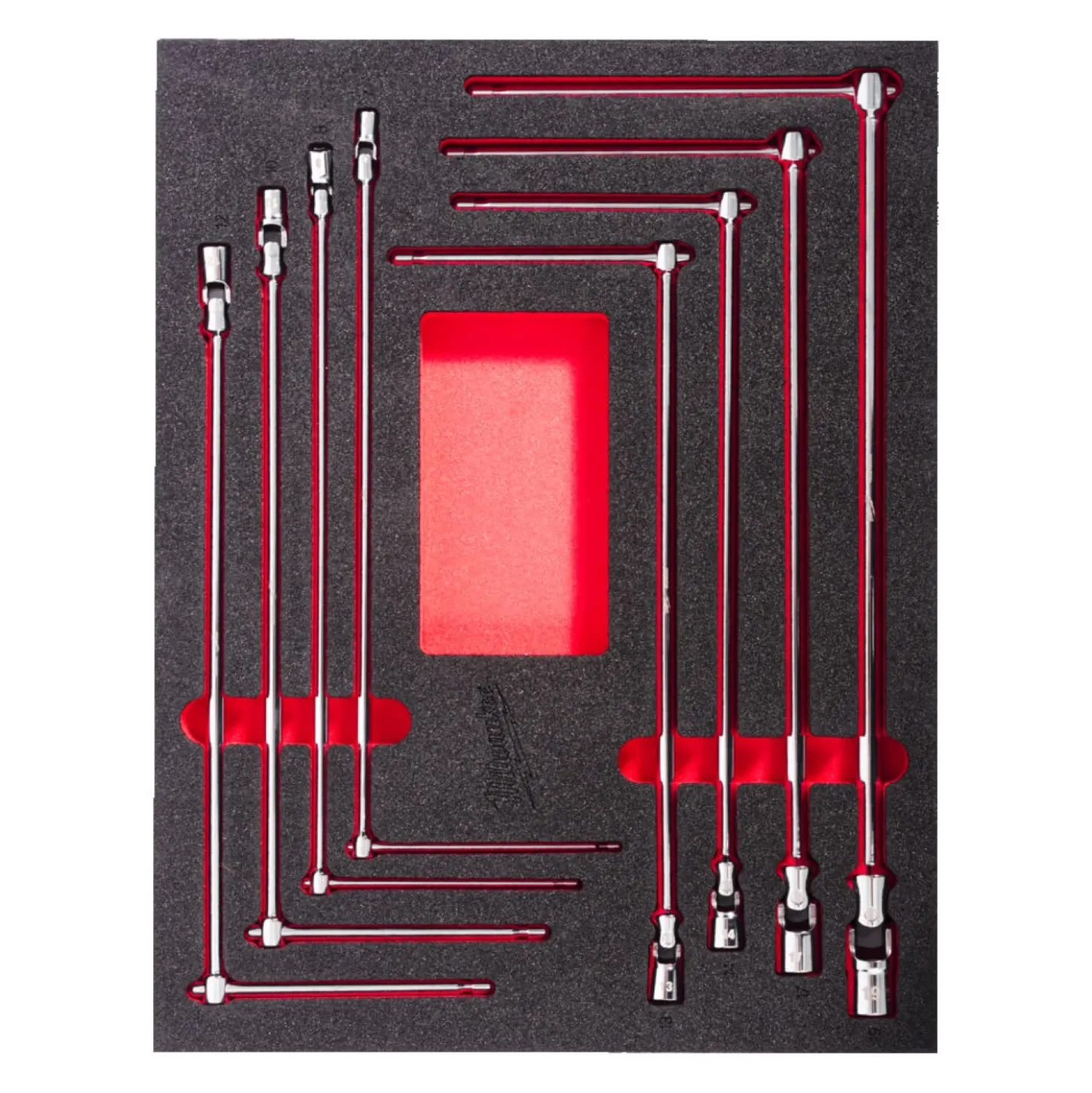 Milwaukee 4932499113 8-delige T-dopsleutels met cardangewricht - in foam inlay