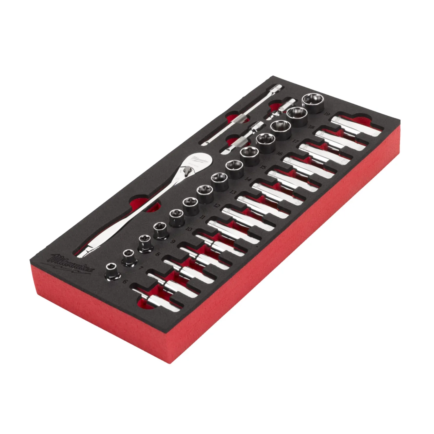 Milwaukee 4932479825 Foam Inlay doppenset - 3/8''