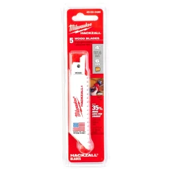Milwaukee 48475460 Hackzall Reciprozaagblad - 100 x 6TPI - hout/kunststof - 5st