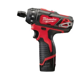 Milwaukee M12 BD-202C 12V Li-Ion accu boor-/schroefmachine set (2x 2.0Ah accu) in koffer