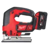 Milwaukee M18 BJS-402C 18V Li-Ion Accu decoupeerzaag set (2x 4.0Ah accu) in koffer - D-greep - variabel
