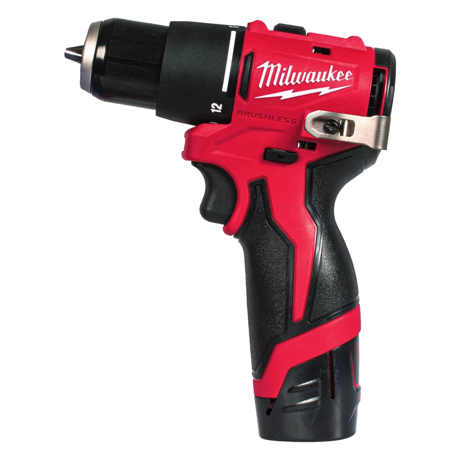 Milwaukee M12 BLPDRC-202C 12V Li-ion accu klopboor-/schroefmachine set (2x 2.0Ah accu) in koffer