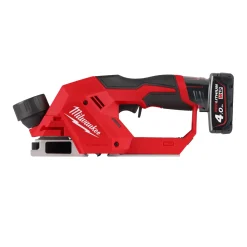 Milwaukee M12 BLP-402X koolborstelloze schaafmachine (2x 4.0 Ah Accu) in HD box - 12V