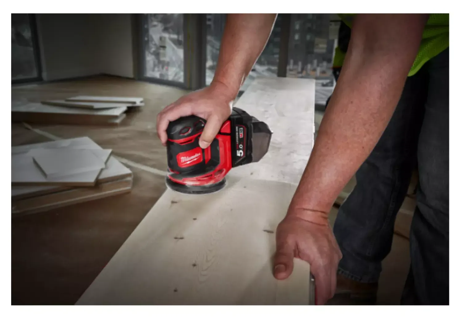 Milwaukee M18 BOS125-0 18V Li-Ion Accu excentrische schuurmachine body - 125mm