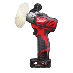 Milwaukee M12 BPS-421X 12V Li-Ion accu schuur-/polijstmachine set (1x 4.0Ah & 1x 2.0Ah accu) in HD Box