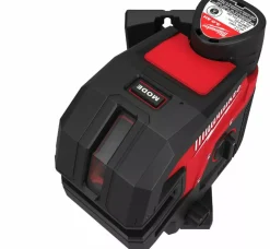 Milwaukee M12 CLL4P-301C kruislijnlaser met 4 punten in transportkoffer (1x 3.0 Ah Accu) - Groen - 12V