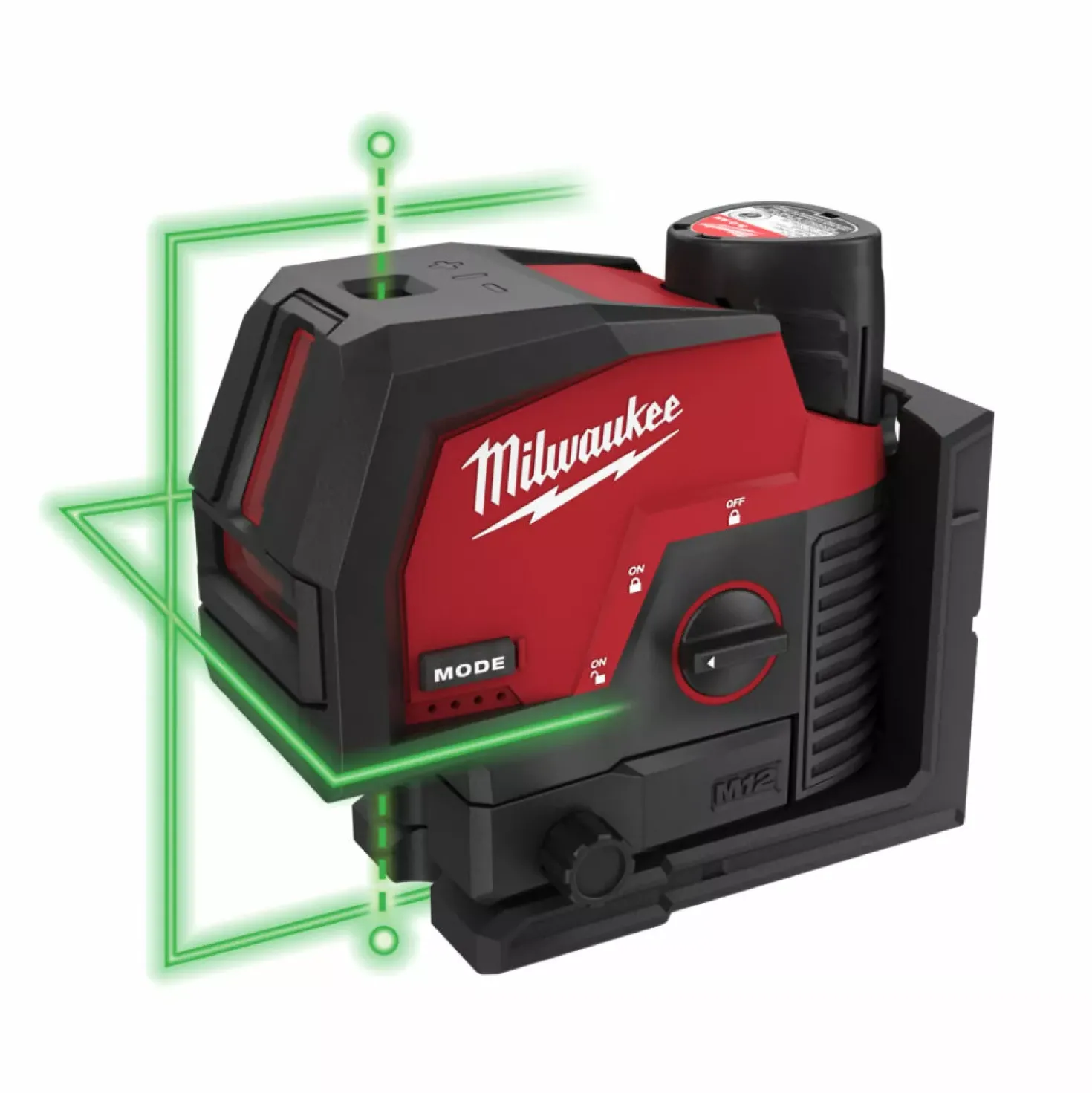 Milwaukee M12 CLLP-0C 12V Li-Ion accu laser body in koffer - 2 lijnen - Groen - 38m