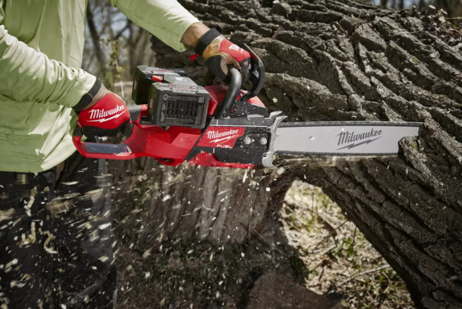 Milwaukee M18 F2CHS50-802 FUEL 18V Li-Ion accu kettingzaag set (2x 8.0Ah) - 50cm