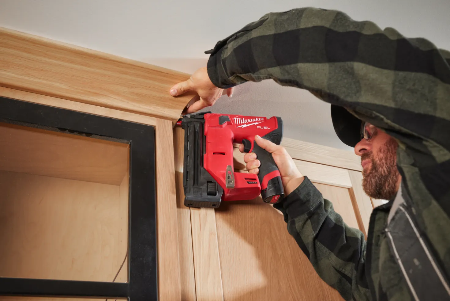 Milwaukee M12 FCN18GS-0X 12V Li-ion accu Rechte tacker body in HD Box - 18Ga