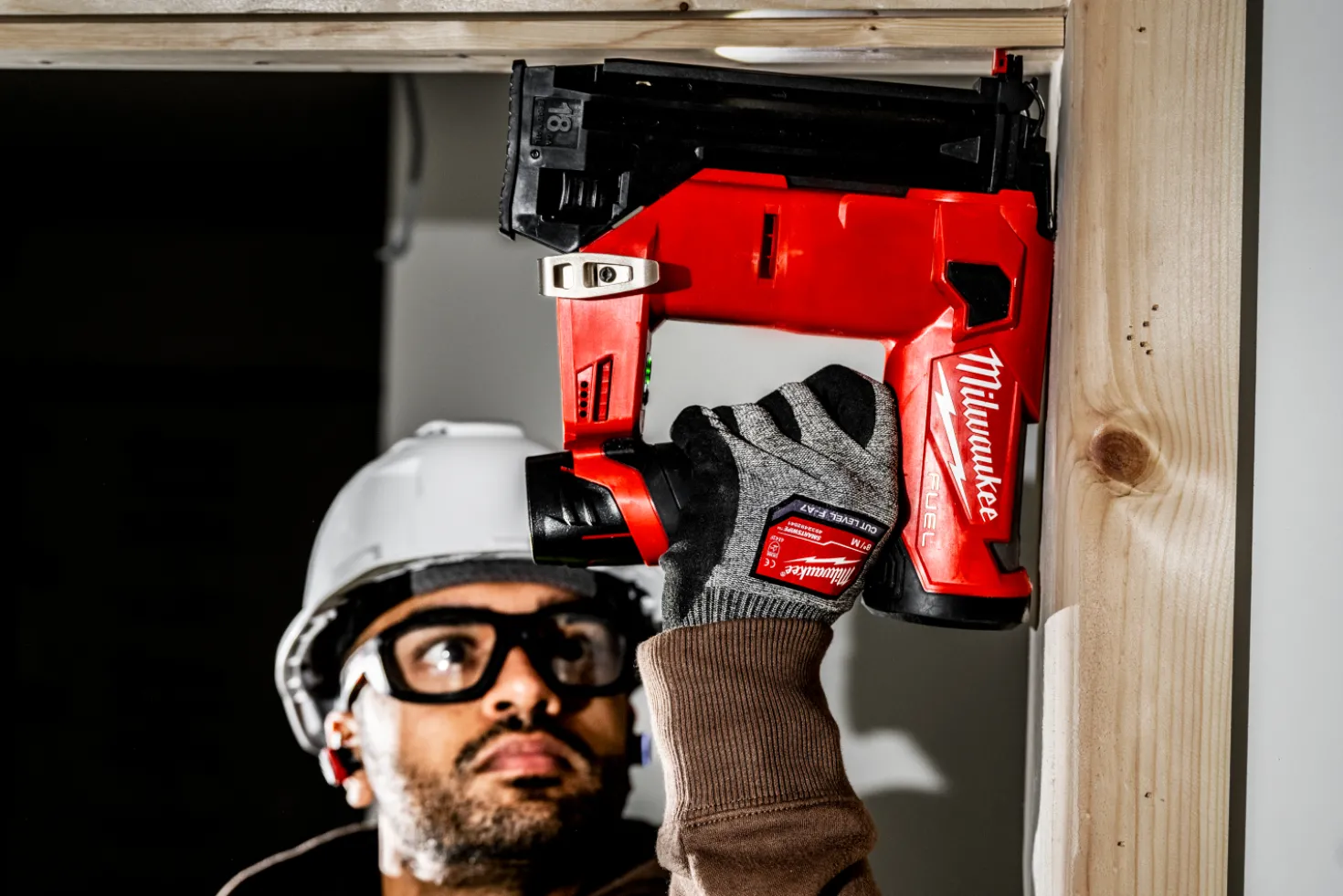 Milwaukee M12 FCN18GS-0X 12V Li-ion accu Rechte tacker body in HD Box - 18Ga