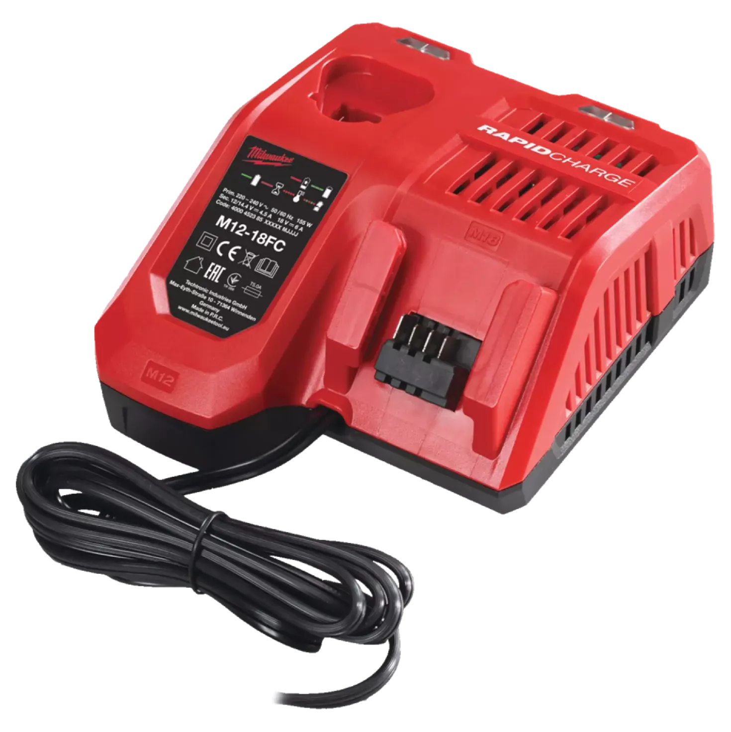 Milwaukee M12-18 FC 12V-18V Li-Ion Accu Snellader