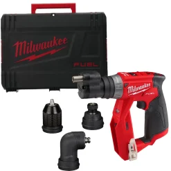 Milwaukee M12 FDDXKIT-0X 12V Li-Ion Accu schroefboormachine body incl. opzetstukken in HD-Box - 34Nm