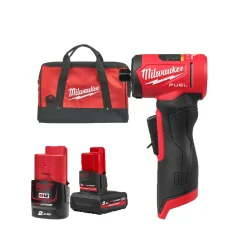 Milwaukee M12 FDGA2-522B 12V Li-ion accu haakse stiftslijper set (1x 5.0Ah + 1x 2.0Ah accu) in tas