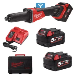 Milwaukee M18 FDGROVB-502X FUEL ONE-KEY rechte stiftslijper met RAPIDSTOP en schuifschakelaar - (2x 5.0Ah)