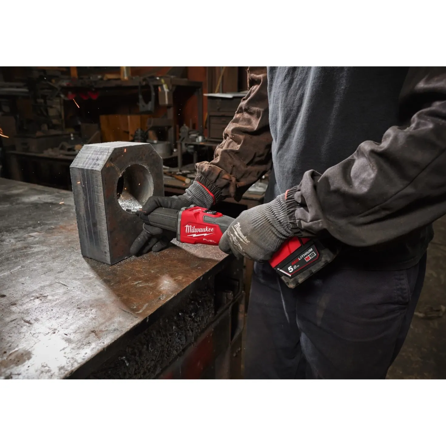 Milwaukee M18 FDGROVPDB-0X FUEL ONE-KEY rechte stiftslijper met RAPIDSTOP en schuifschakelaar