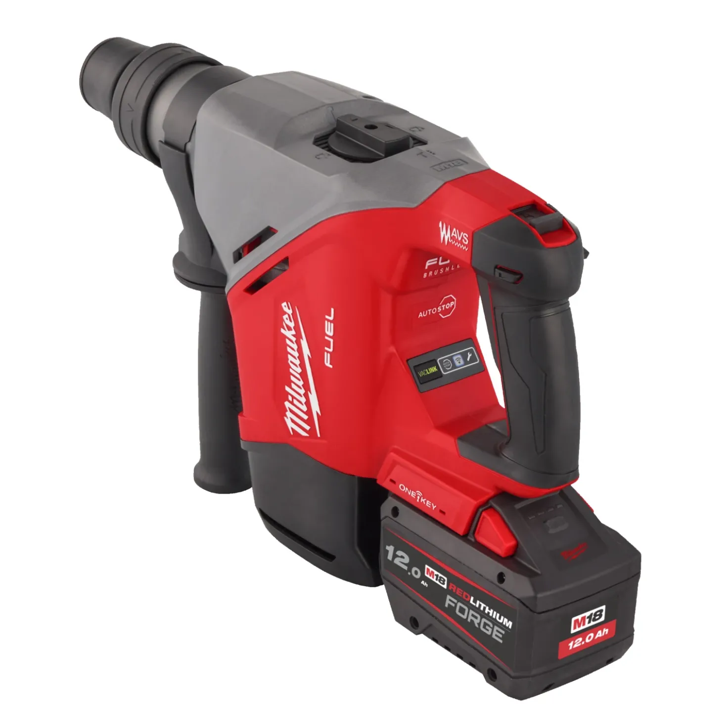 Milwaukee M18 FHACO540-122C 18V Li-ion accu combihamer set (2x 12.0Ah accu) in koffer - 7.5J