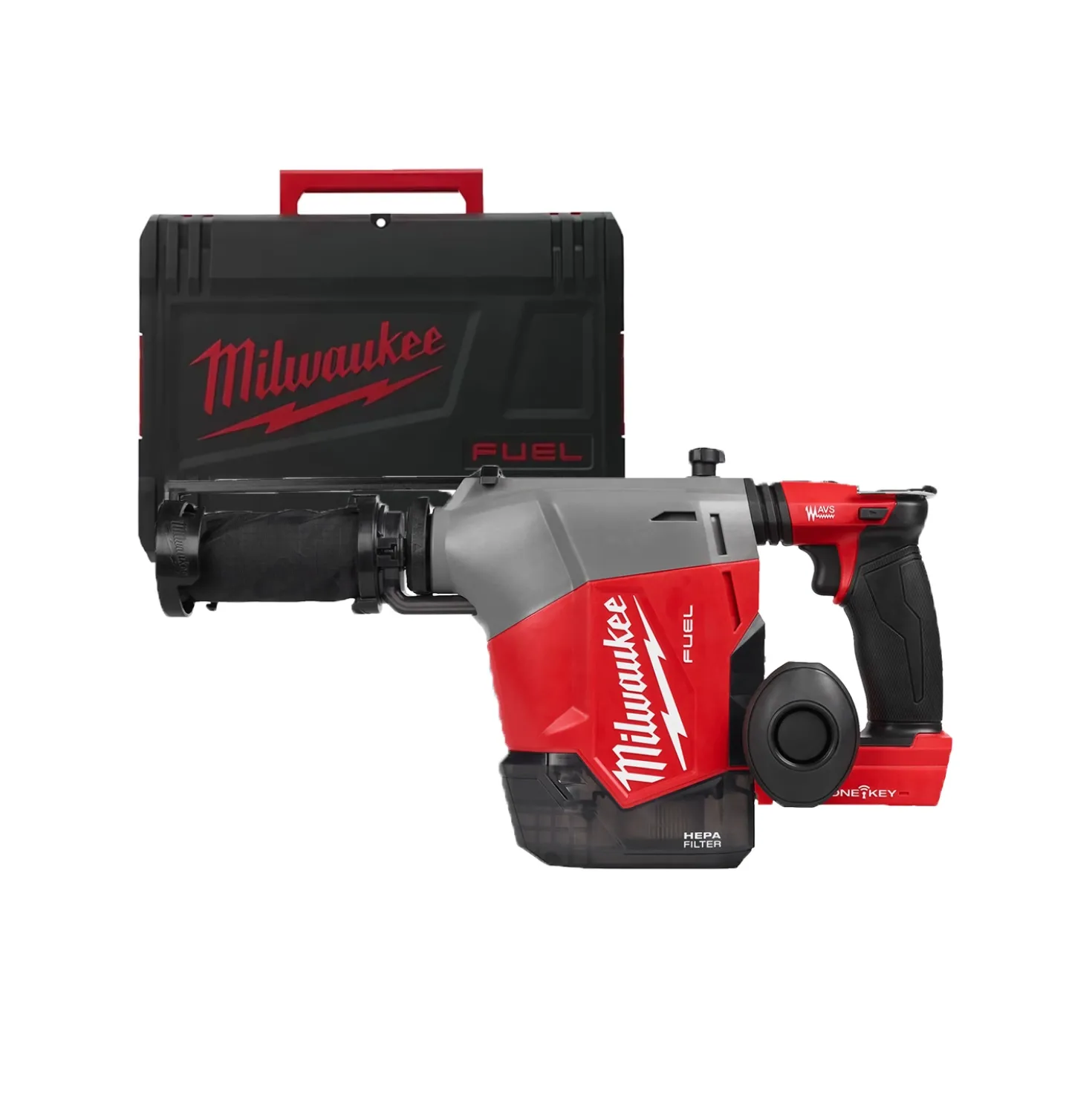 Milwaukee M18 FHAFOH16-0X 18V Li-ion accu SDS-Plus combihamer met geïntegreerde stofafzuiging in HD Box - 2.3J