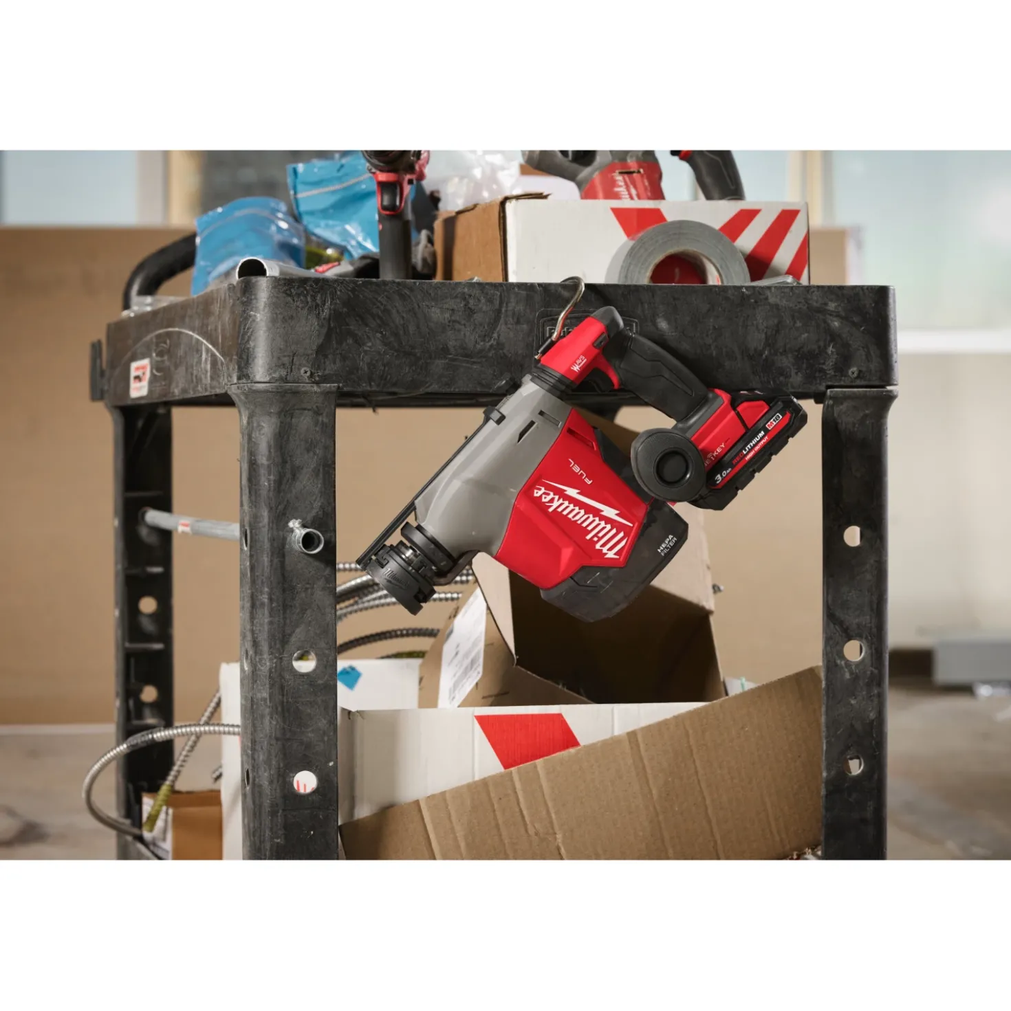 Milwaukee M18 FHAFOH16-0X 18V Li-ion accu SDS-Plus combihamer met geïntegreerde stofafzuiging in HD Box - 2.3J