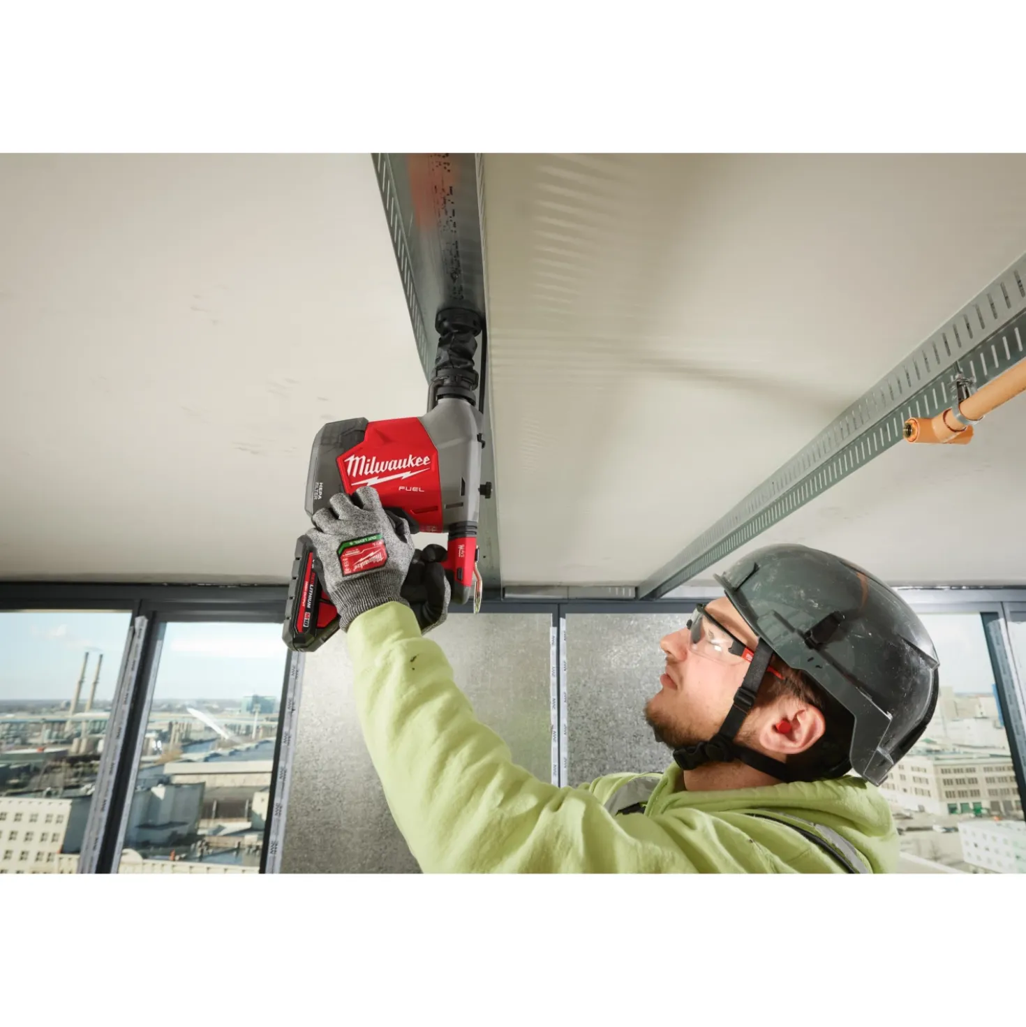 Milwaukee M18 FHAFOH16-0X 18V Li-ion accu SDS-Plus combihamer met geïntegreerde stofafzuiging in HD Box - 2.3J