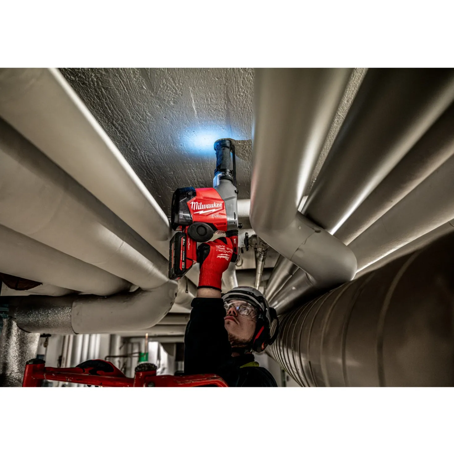 Milwaukee M18 FHAFOH16-0X 18V Li-ion accu SDS-Plus combihamer met geïntegreerde stofafzuiging in HD Box - 2.3J