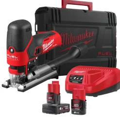 Milwaukee M12 FJS-422X 12V Li-ion accu decoupeerzaag set (1x 4.0Ah + 2.0Ah accu) in HD Box