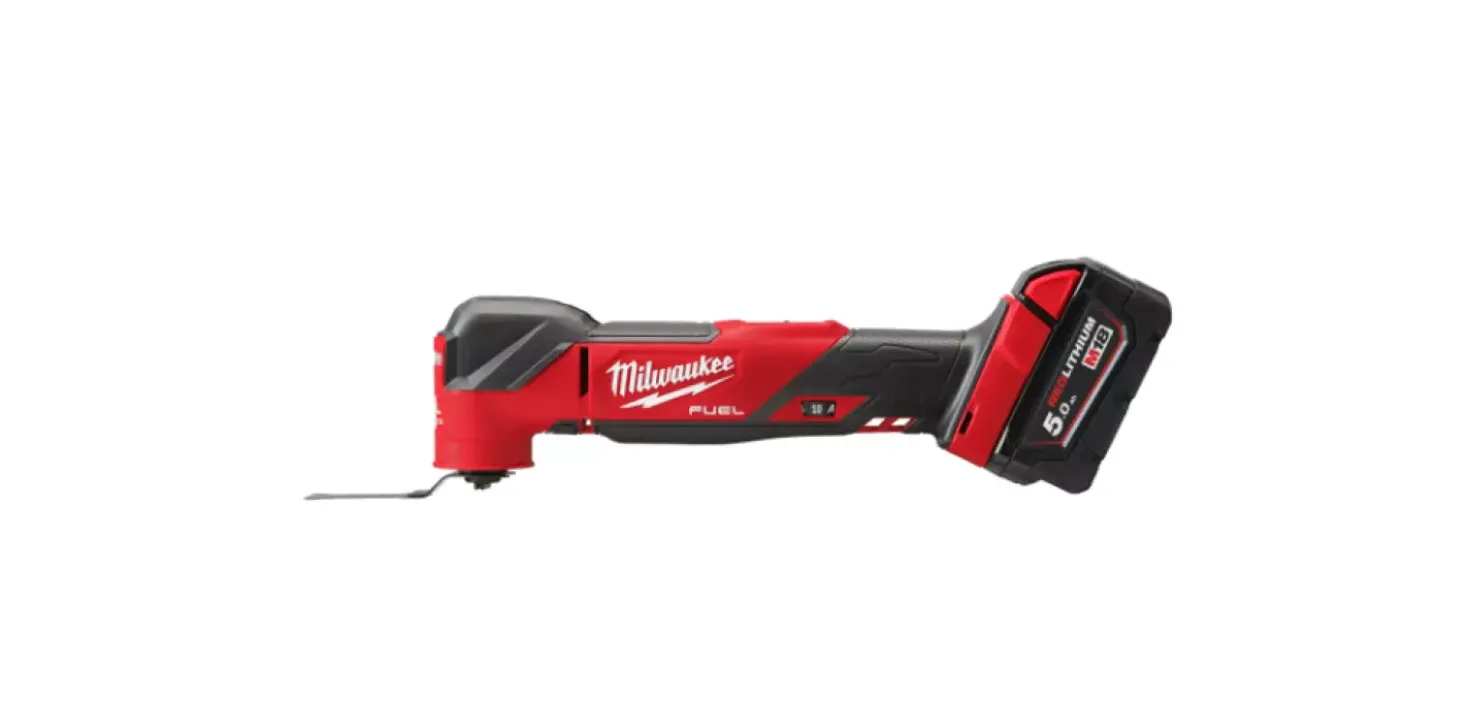 Milwaukee M18 FMT-0X 18V Li-ion Accu multitool body + 8 delige accessoireset in HD Box