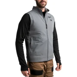 Milwaukee M12 HVGREY1-0 (XXXL) Heated Toughshell Vest grijs