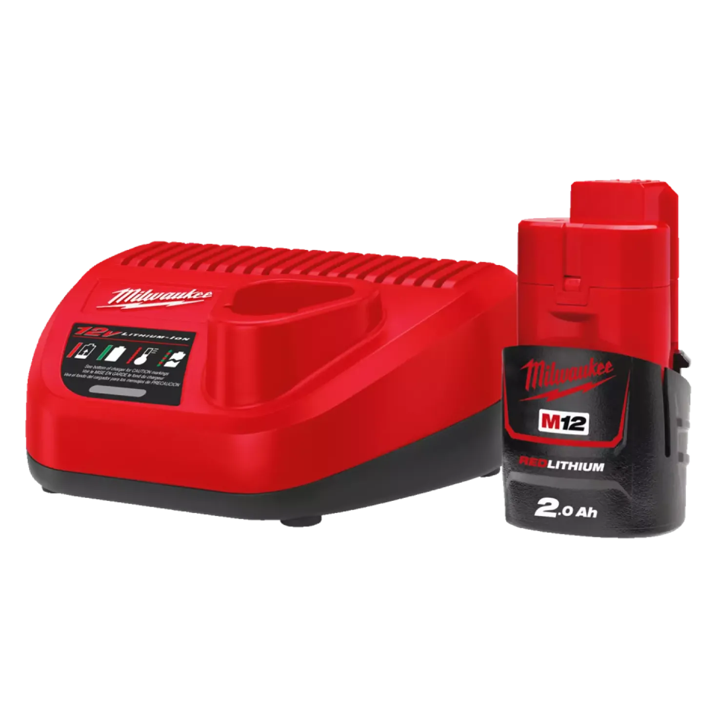 Milwaukee M12NRG-201 12V Li-Ion accu starterset (1x 2,0Ah accu)