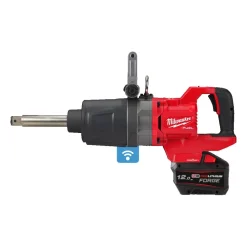 Milwaukee M18 ONEFHIWF1D-121C 18V Li-ion accu slagmoersleutel met frictiering en verlengde as set (1x 12.0Ah accu) in koffer - 1'' - 2711Nm