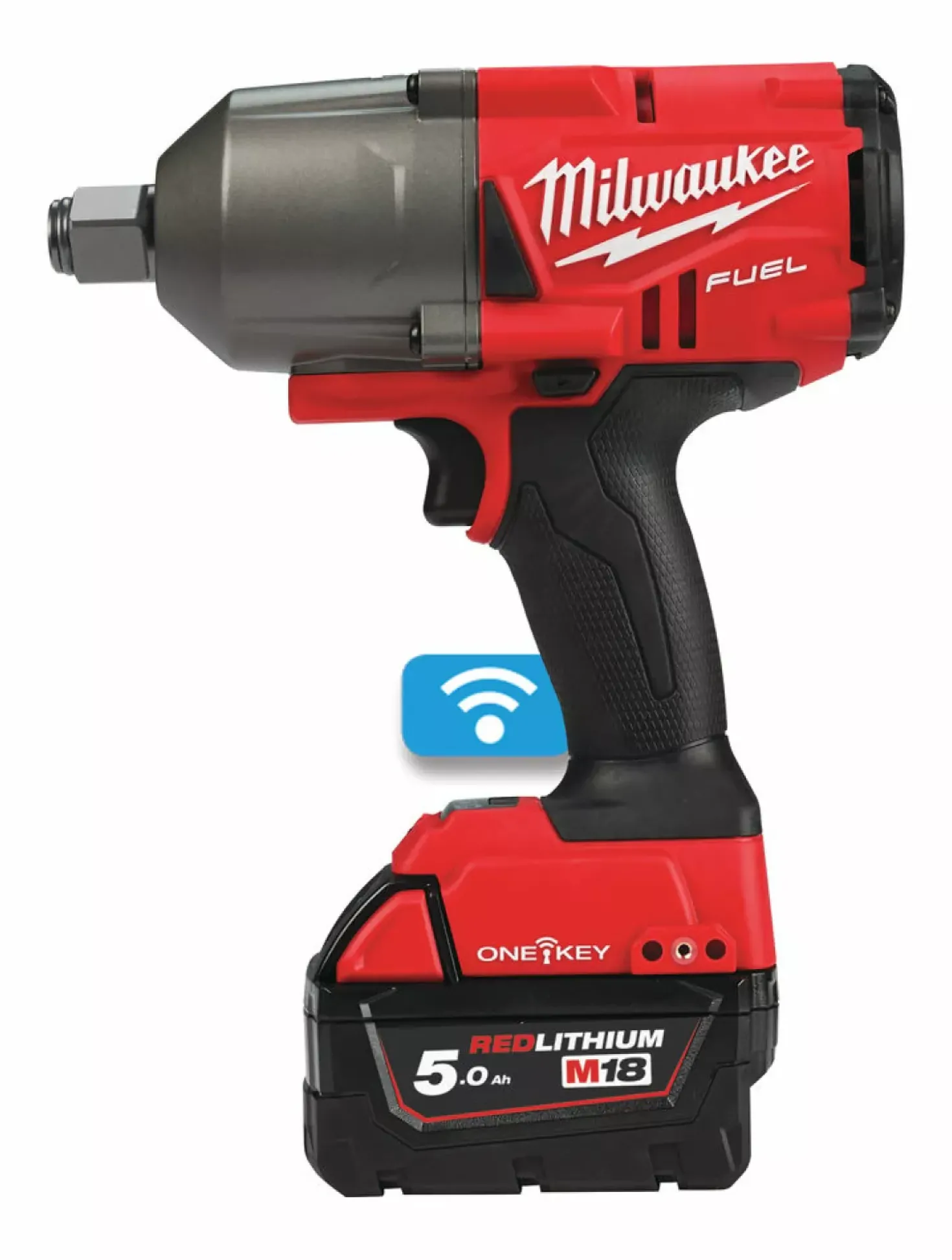 Milwaukee M18 ONEFHIWF34-502X 18V Li-Ion accu Slagmoersleutel set (2x 5,0Ah accu) in HD Box - 3/4" - 1624Nm