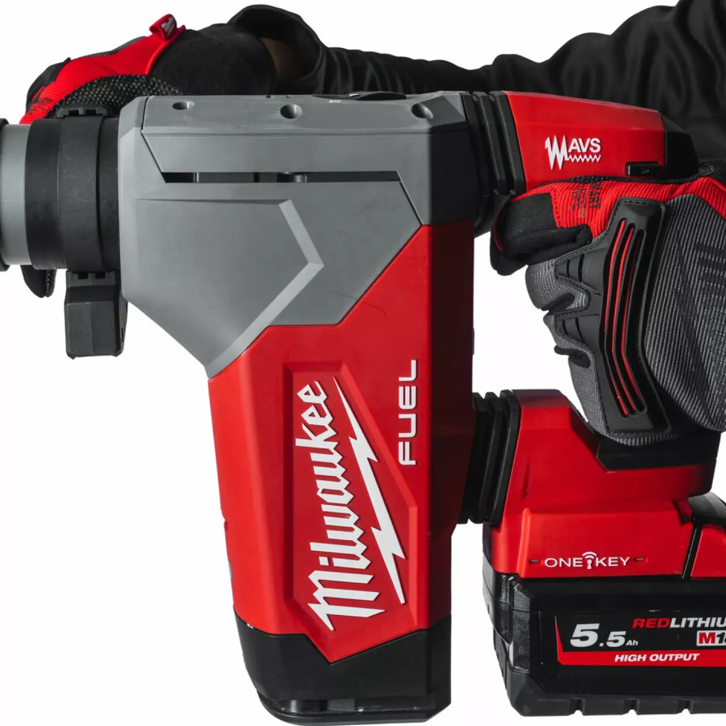 Milwaukee M18 ONEFHP-0X 18V Li-ion Accu SDS-plus boorhamer body in HD Box - One-key - 4-standen - 32mm