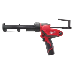 Milwaukee M12 PCG/310C-201B 12V Li-Ion Accu lijm- en kitspuit set (1x 2.0Ah accu) incl. kokerhouder in tas