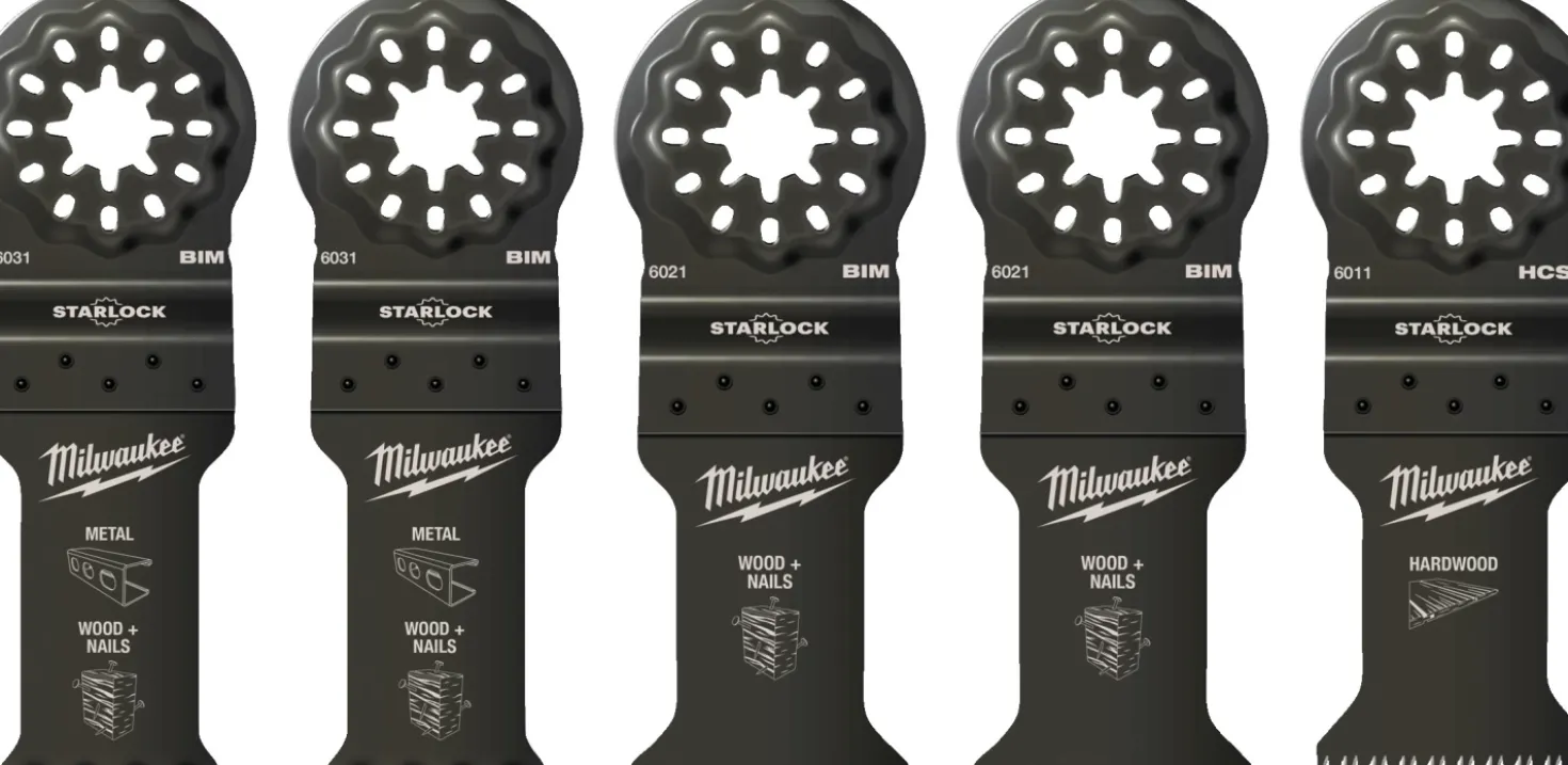 Milwaukee 48906115 Multitool Starlock hout / metaal bladenset (5-delig)