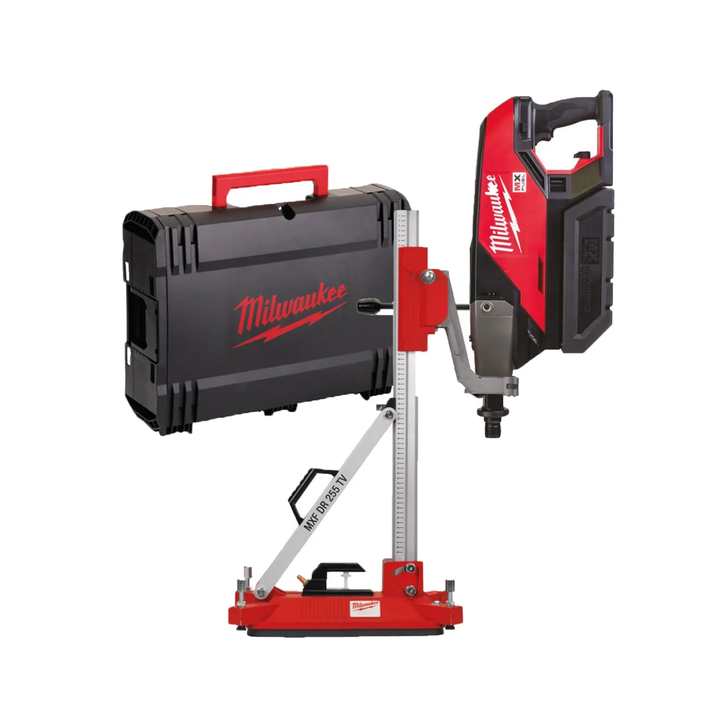 Milwaukee MXF-DCD150-302CKIT MX Fuel Diamantboormachine set (1x 6,0Ah) incl. statief in koffer - 152x60mm