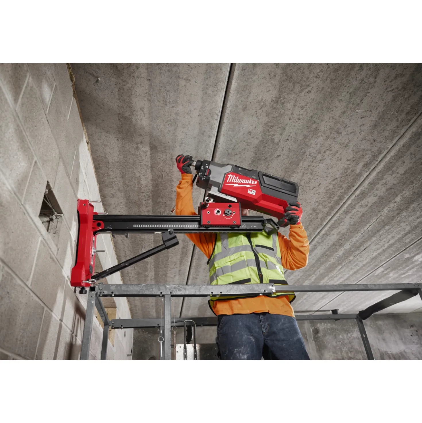 Milwaukee MXF DCD350KIT-122 MX Fuel accu diamant boormachine set (2x 12.0Ah accu) incl. boorstandaard - 350mm