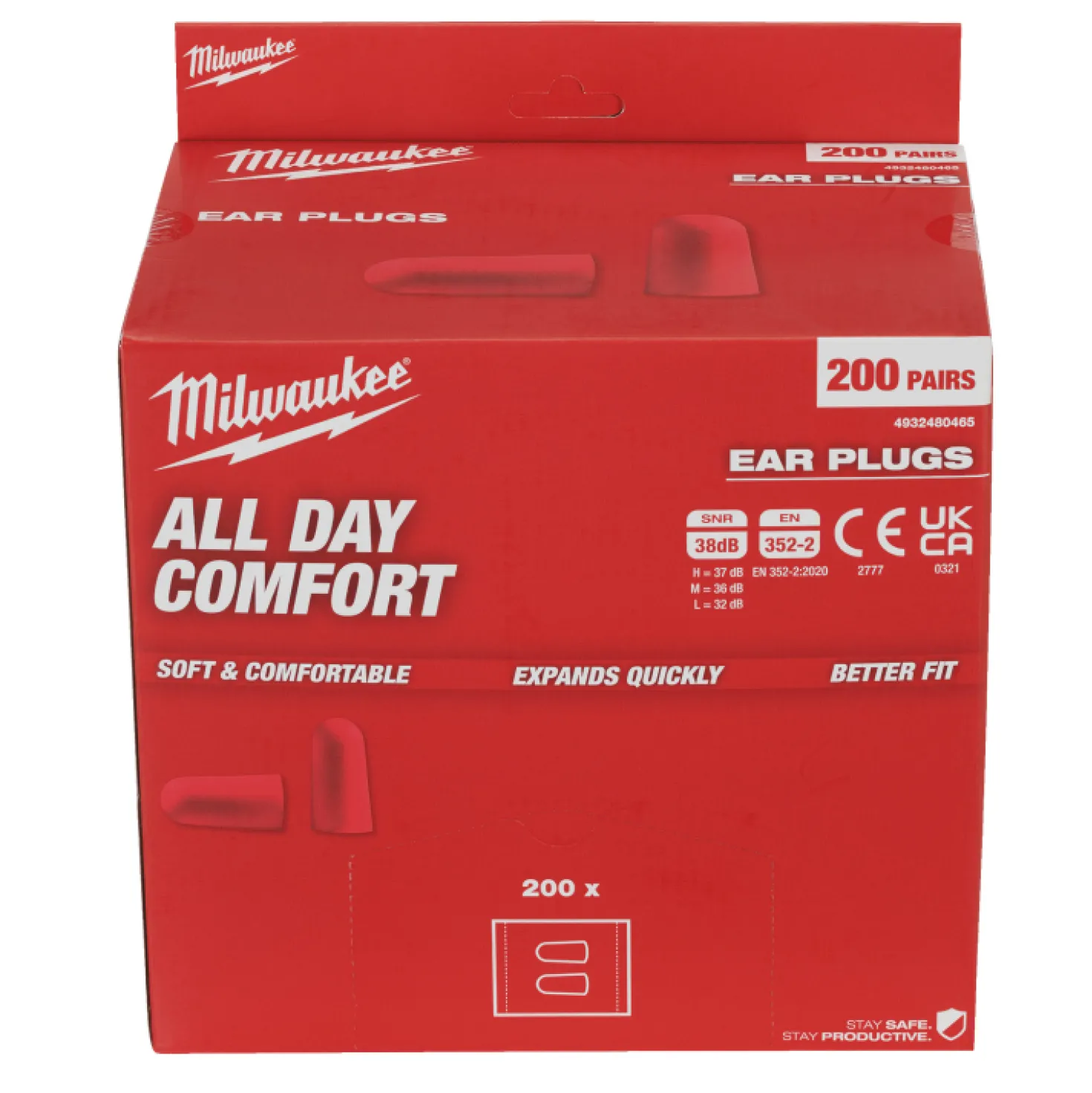 Milwaukee Oordoppen foam (200 paar)