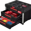 Milwaukee 4932472130 Packout gereedschapskoffer met 3 lades