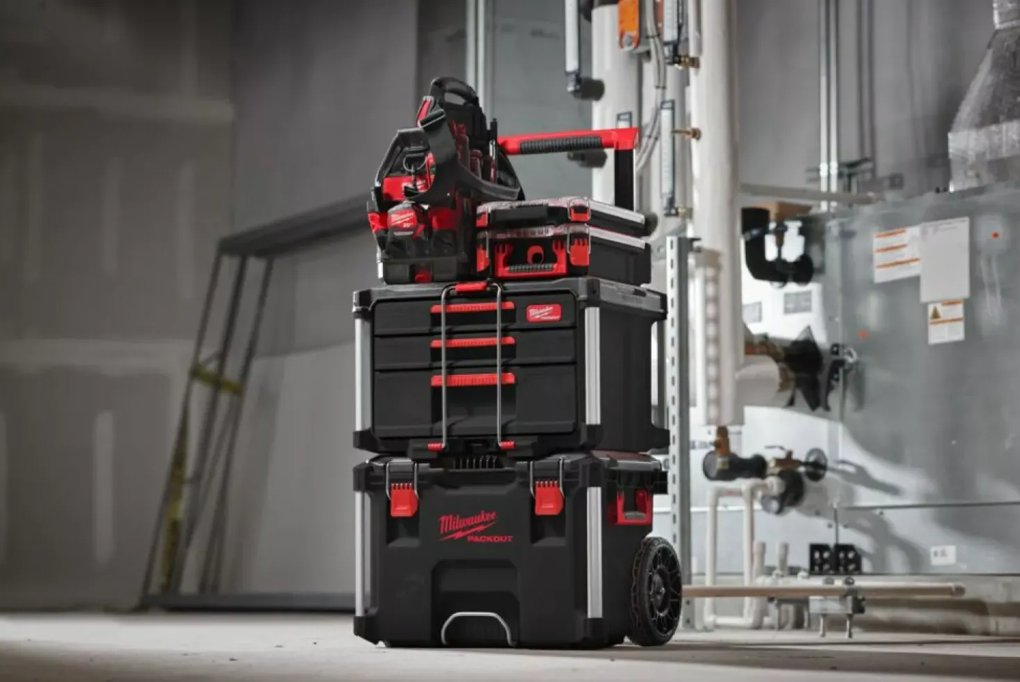 Milwaukee 4932493190 Packout gereedschapskoffer 2+1 lades
