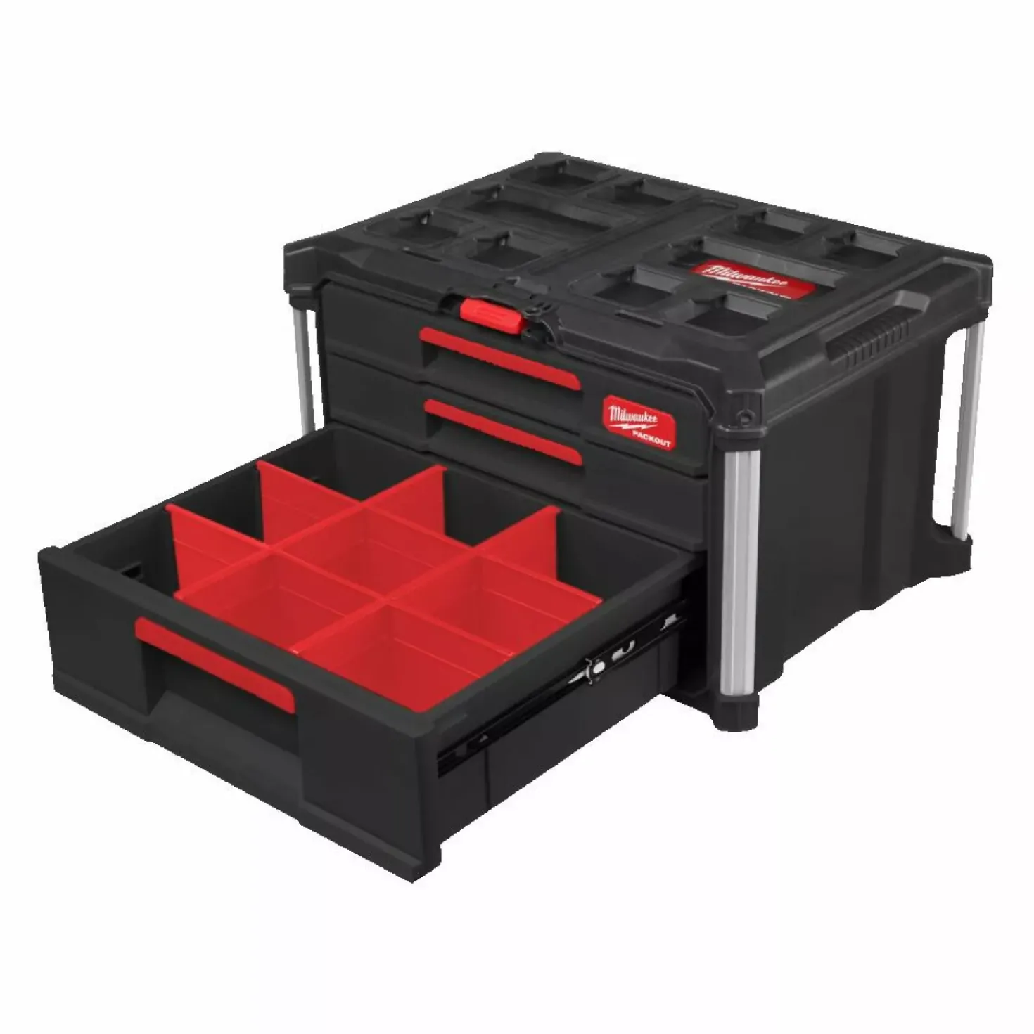 Milwaukee 4932493190 Packout gereedschapskoffer 2+1 lades