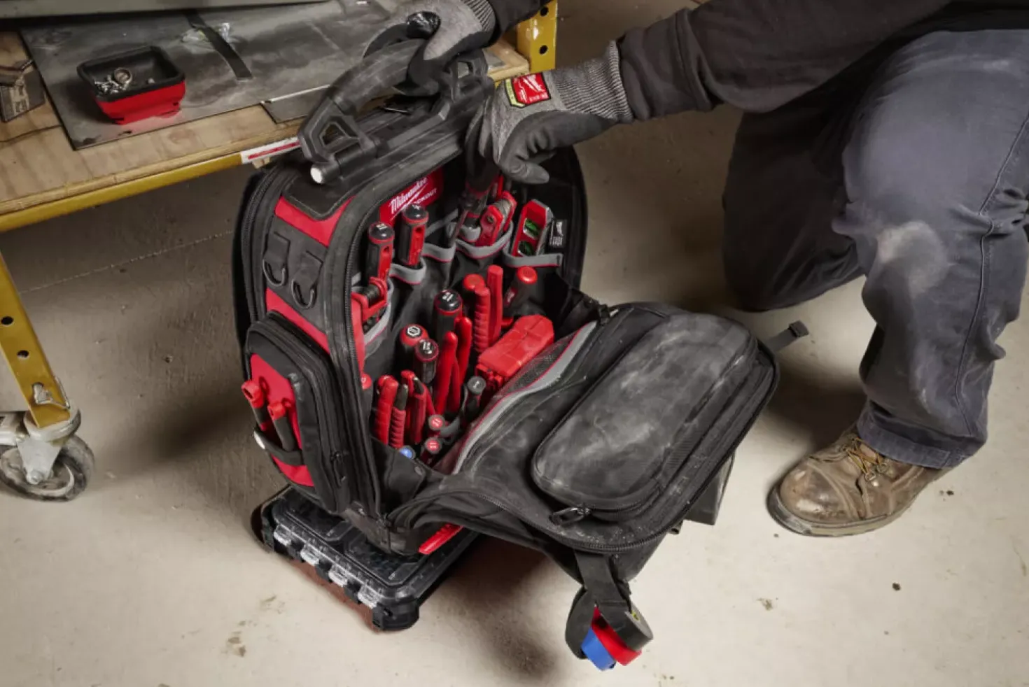 Milwaukee 4932498633 PACKOUT Gereedschapsrugzak Structured - 24 vakken - 630 x 430 x 230mm