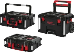 Milwaukee 4932464244 Packout 1 + 2 + 3 Opbergkoffer complete set