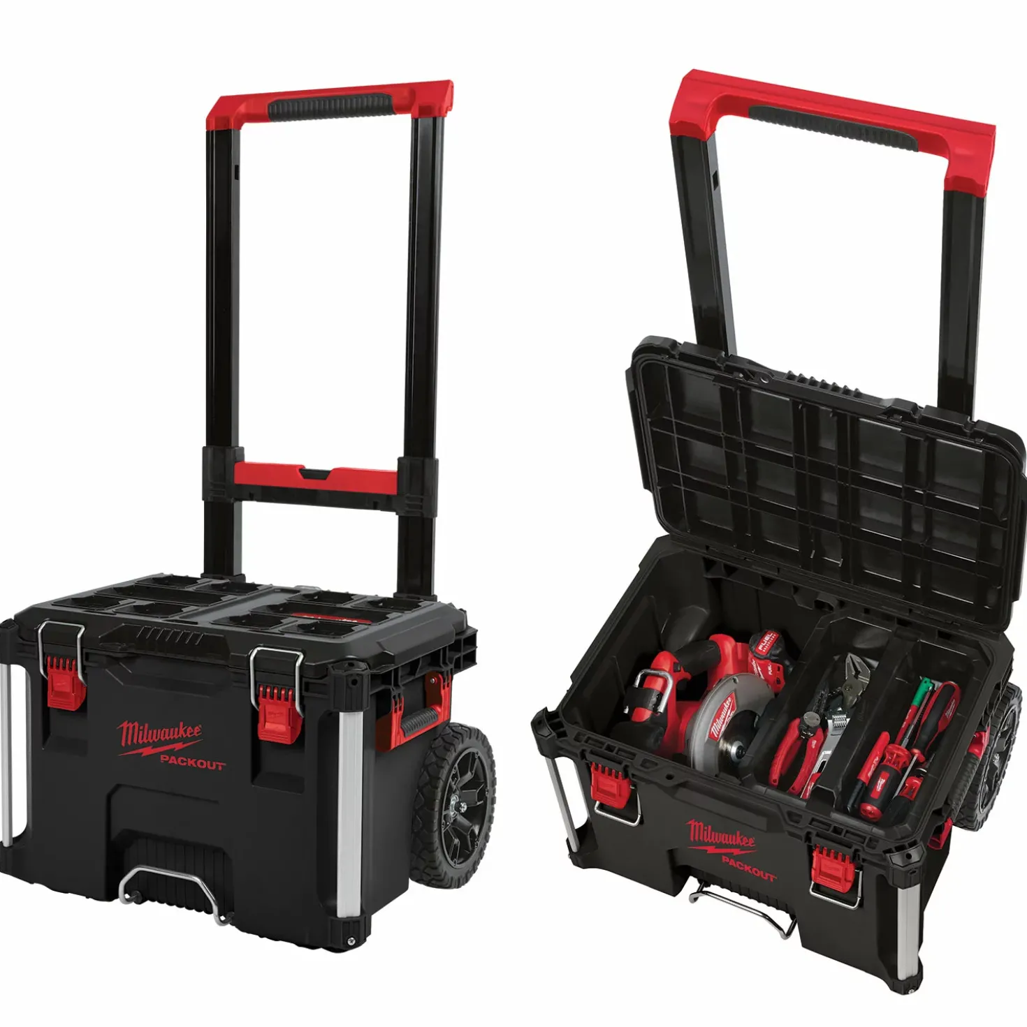 Milwaukee 4932464244 Packout 1 + 2 + 3 Opbergkoffer complete set