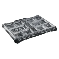 Milwaukee 4932493661 PACKOUT ratel- en doppenset met 1/4" en 1/2" aandrijving (63-delig)